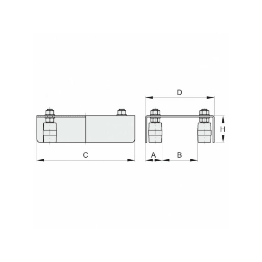 Ghidaj superior reglabil profil 110mm max