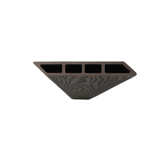 Placa gard WPC forma romb, 3D, culoare Negru, Dimensiune 120x4000mm, Grosime 20.5mm