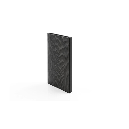 Placa gard WPC 3D Negru, Dimensiune 120x4000mm, Grosime 21mm