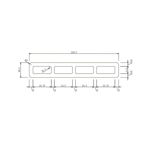 Placa gard WPC 3D Negru, Dimensiune 120x4000mm, Grosime 21mm