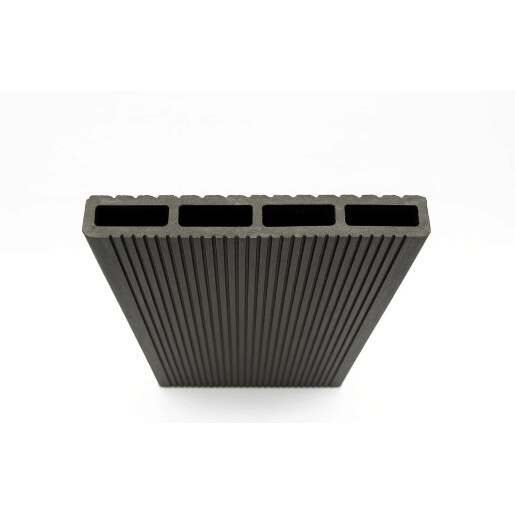 Placa gard tip scandura din WPC lemn compozit, 150x20.6mm, textura periata gri