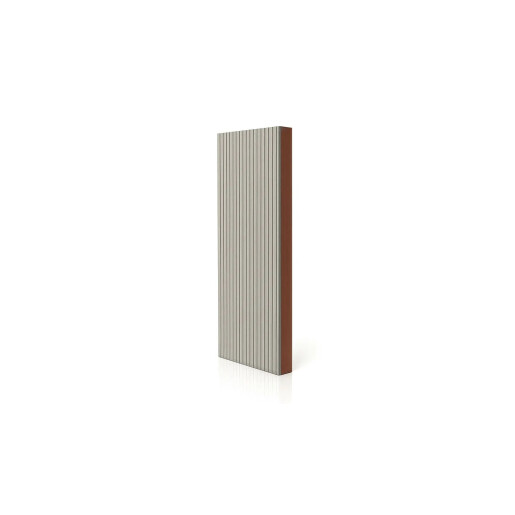 Placa de gard 3D, din compozit de lemn si plastic WPC, culoare gri deschis, 150 x 20 mm, lungime 2m sau 4 m