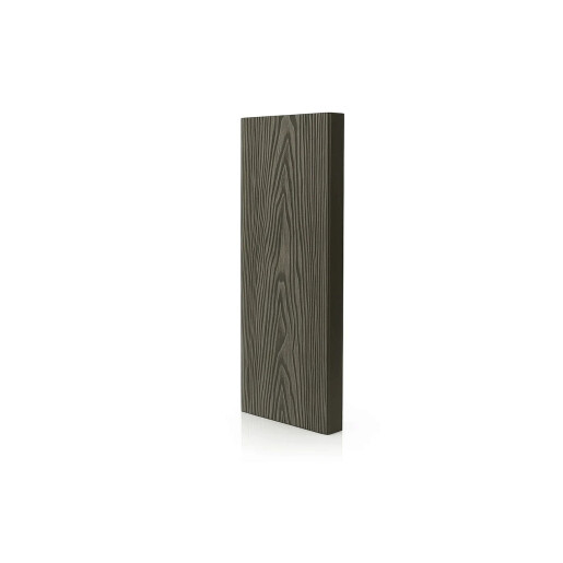 Placa de gard 3D, din compozit de lemn si plastic WPC, culoare gri inchis, 150 x 20 mm, lungime 2m sau 4 m