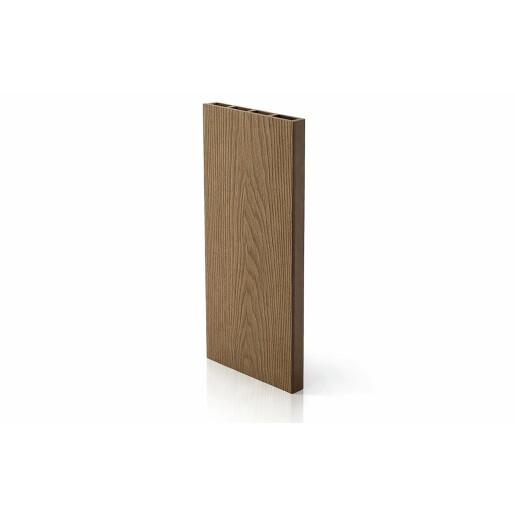 Placa de gard 3D, din compozit de lemn si plastic WPC, culoare maro, 150 x 20 mm, lungime 2m sau 4 m