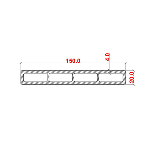 Placa Gard 3D Ambele Fete Textura Lemn WPC Maro, Dimensiune 150x20mm, Lungime 2m sau 4m
