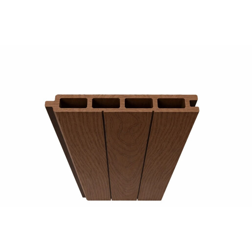 Placa gard WPC cu imbinare, maro, 20x150x4000mm