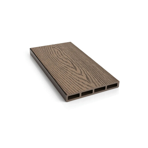 Placa gard tip scandura din WPC lemn compozit, 150x20.6mm, textura lemn maro