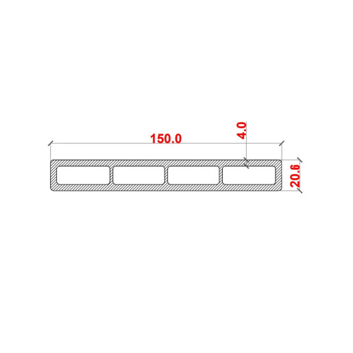 Placa gard tip scandura din WPC lemn compozit, 150x20.6mm, textura lemn maro