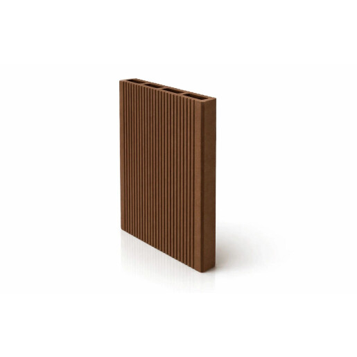 Placa gard tip scandura din WPC lemn compozit, 150x20.6mm, textura periata maro