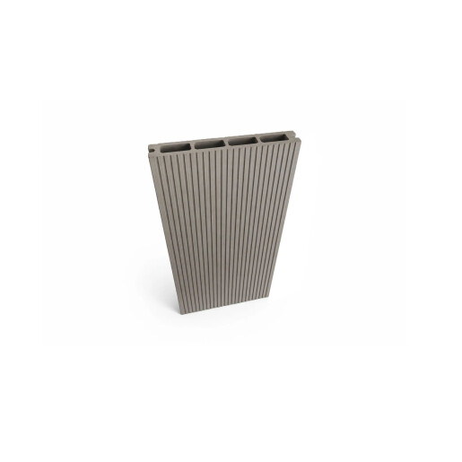 Placa deck terasa WPC 3D, tip pardoseala/dusumea WPC, 145x25 mm, gri deschis lemn 3800 mm