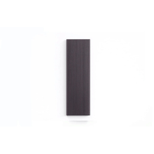 Placa Deck 3D Gri din WPC 150x23mm, L 3800mm, Structura cu Gol Rotund pentru Rezistenta Sporita