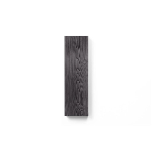 Placa Deck 3D Gri din WPC 150x23mm, L 3800mm, Structura cu Gol Rotund pentru Rezistenta Sporita