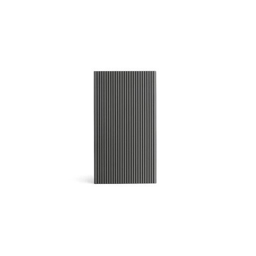 Placa Deck 3D Gri din WPC 150x23mm, L 3800mm, Structura cu Gol Rotund pentru Rezistenta Sporita