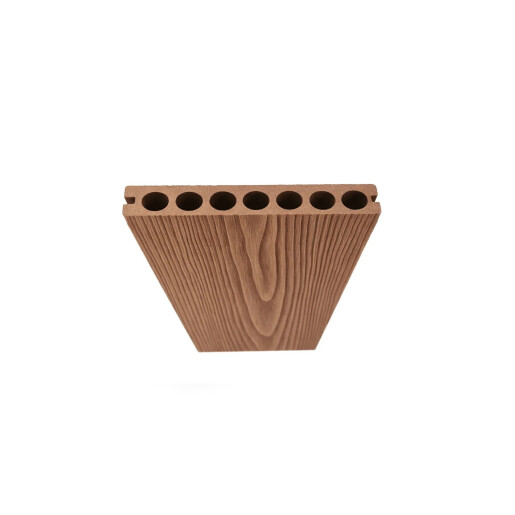 Placa Deck 3D Maro din WPC 145x24mm, L 3800mm, Structura cu Gol Rotund pentru Rezistenta Sporita.