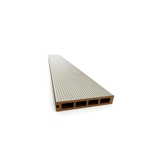 Placa Final Deck WPC Gri Deschis , Dimensiune 146x25mm L 4000mm