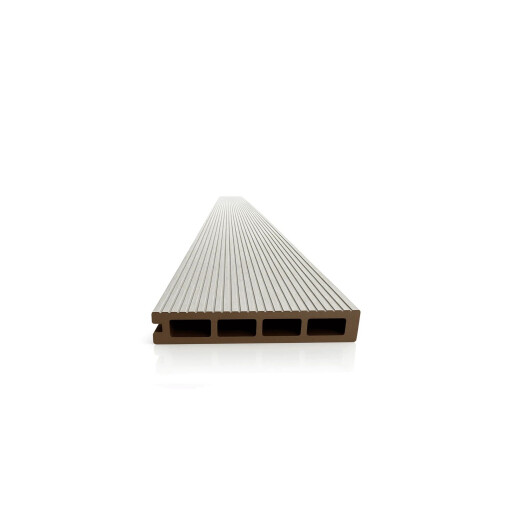Placa Final Deck WPC Gri Deschis , Dimensiune 146x25mm L 4000mm
