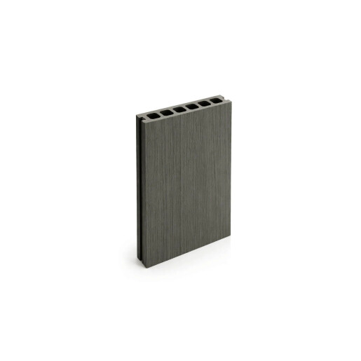 Placa deck terasa WPC PREMIUM, tip pardoseala/dusumea WPC, placa co extrudata, 145x22mm, gri lemn, model No Gap 3800 mm