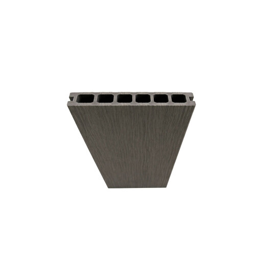 Placa deck terasa WPC PREMIUM, tip pardoseala/dusumea WPC, placa co extrudata, 145x22mm, gri lemn, model No Gap 3800 mm