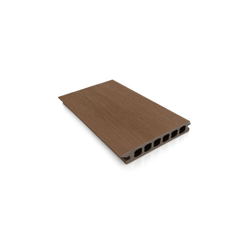 Placa deck terasa WPC PREMIUM, tip pardoseala/dusumea WPC, placa co extrudata, 145x22mm, maro lemn, model No Gap 3800 mm
