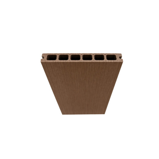 Placa deck terasa WPC PREMIUM, tip pardoseala/dusumea WPC, placa co extrudata, 145x22mm, maro lemn, model No Gap 3800 mm