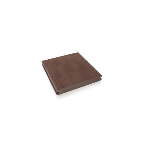 Placa decking WPC coextrudat, 140x20 mm, 3800 mm, maro, dubla fata simpla si 3D, rezistent exterior