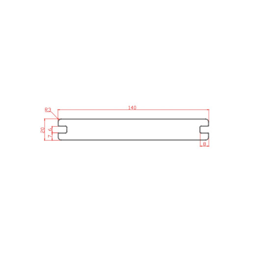 Placa decking WPC coextrudat, 140x20 mm, 3800 mm, maro, dubla fata simpla si 3D, rezistent exterior