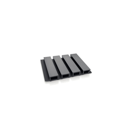 Riflaj WPC canelat negru, Dimensiune: 219x26mm, Lungime 3600mm