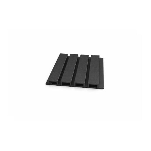 Riflaj WPC semi-coextrudat canelat negru, Dimensiune: 219x26mm, Lungime: 3600mm