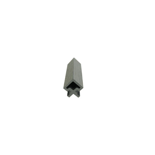 Coltar pentru riflaj WPC gri deschis 60-203 si 60-245, Dimensiune: 40x40mm, Lungime: 3600mm
