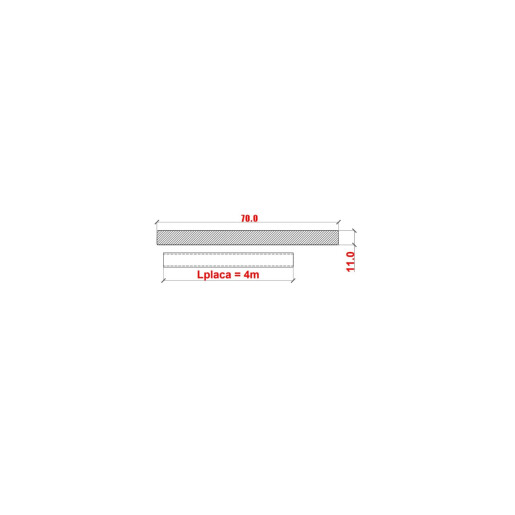 Fasie terminatie NO GAP , 70 x 11 mm X 4000 mm, gri inchis
