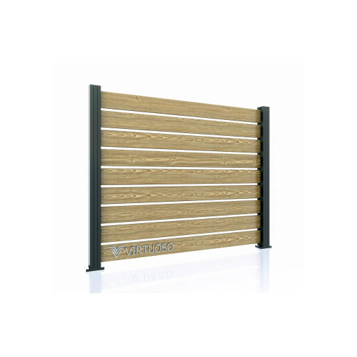 Gard WPC Cu Placaj Ares Aluminiu