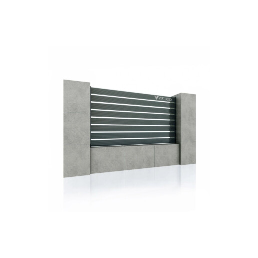Gard WPC Cu Placaj Ares Aluminiu, Hard Strips