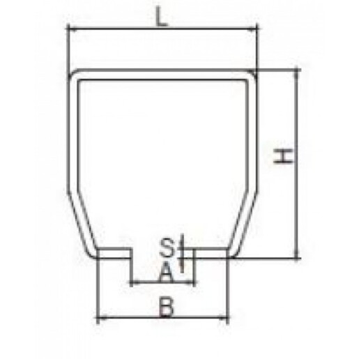 Sina pentru poarta autoportanta 100x89x5mm 2.9 m zincata