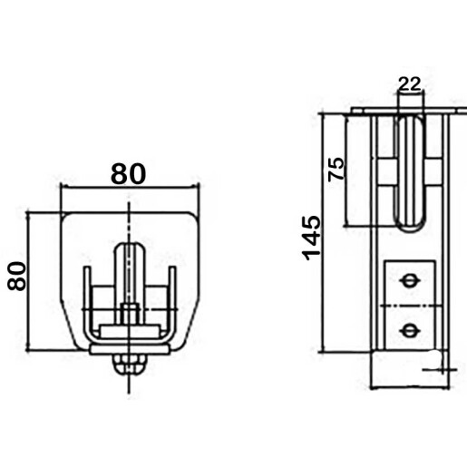 Kit poarta autoportanta deschidere max 6m greutate sustinuta 700kg