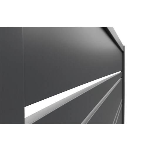 Poarta culisanta aluminiu 4000x1800 mm, model Thor, gri antracit