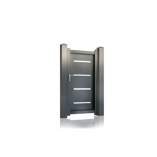 Poarta pietonala aluminiu 900x1800 mm, model Thor, gri antracit
