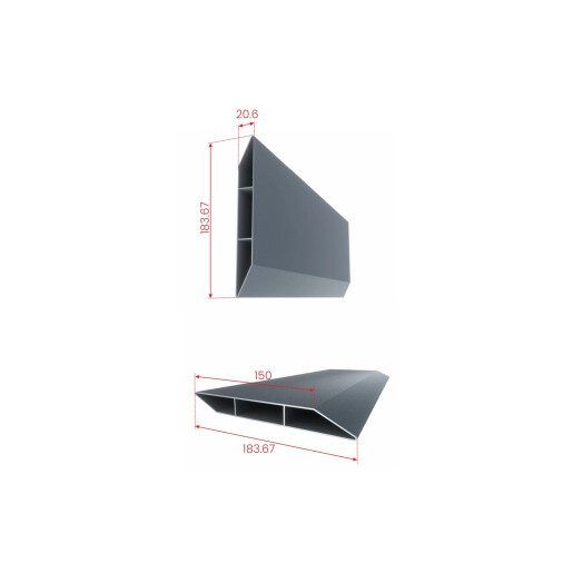 Poarta culisanta aluminiu 3000x2000 mm, model Baldur, gri antracit