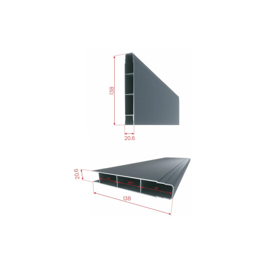 Balustrada cu LED, Bacus, Aluminiu