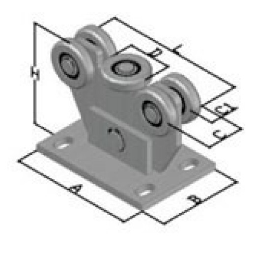 Kit Poarta Autoportanta seria small 4m deschidere 250kg