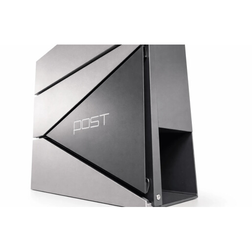 Cutie postala otel zincat, Design Modern, Gri antracit, Argintiu si Negru
