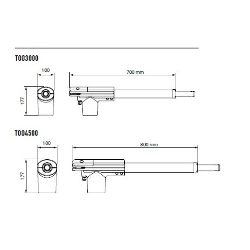 Automatizare porti batante 2x3m Nice Too3000 Kit