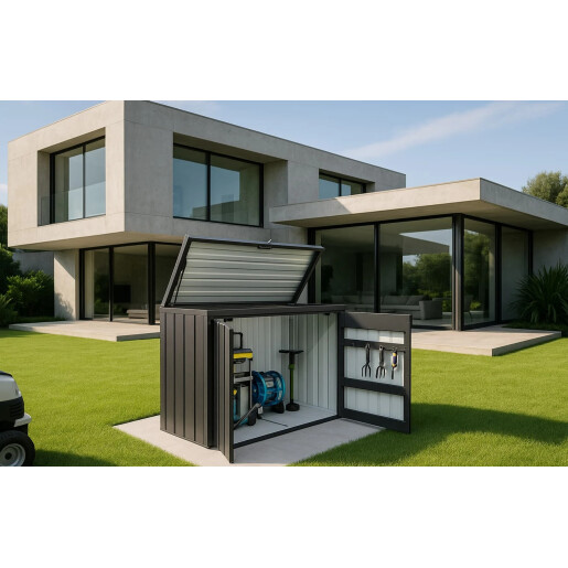 Magazie depozitare gradina WonderBox, casuta depozitare unelte, Premium, Otel zincat