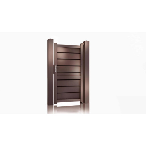 Poarta pietonala aluminiu 900x1800 mm, model Baldur, maro