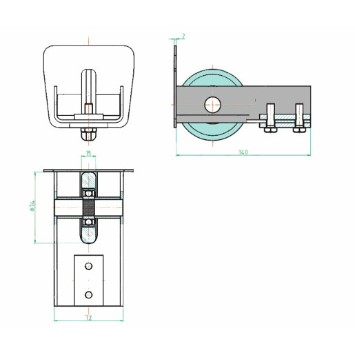 Rulment de  capat 136x142