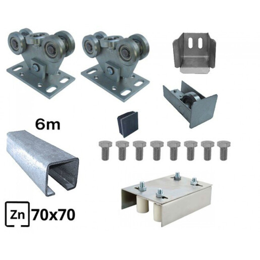 Kit Poarta Autoportanta seria small 6m deschidere 400 kg - 3 sine