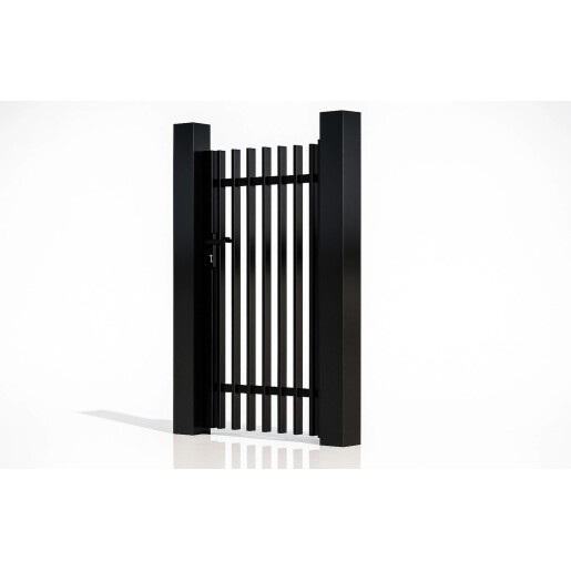 Poarta pietonala aluminiu 900x1800 mm, model Light Straight, negru