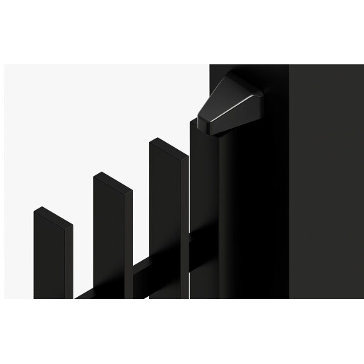 Poarta pietonala aluminiu 900x1800 mm, model Light Straight, negru