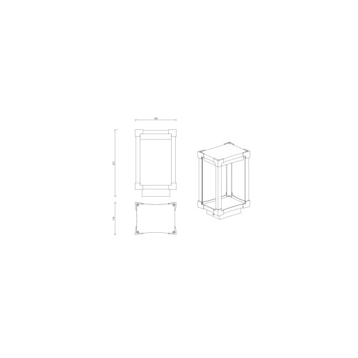 Lampa de exterior AXIS, 1xE27, aluminiu