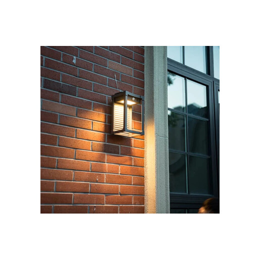 Aplica LED de exterior SOLIS, cu panou solar si senzor, aluminiu