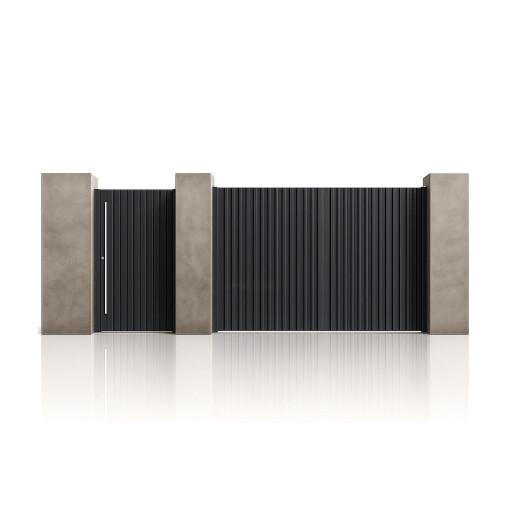 Set porti aluminiu 1000x2000 + 3000x2000 mm, model Imperia, gri antracit (Signature)